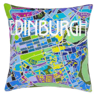 Edinburgh City Map Needlepoint Kit - Hannah Bass
