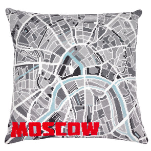Moscow City Map Needlepoint Kit - Hannah Bass