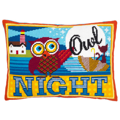Night Owl Needlepoint Kit - Hannah Bass
