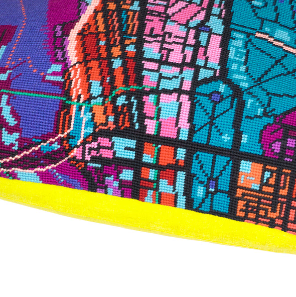 Sydney Night City Map Needlepoint Kit - Hannah Bass