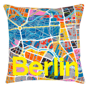 Berlin City Map Needlepoint Kit - Hannah Bass